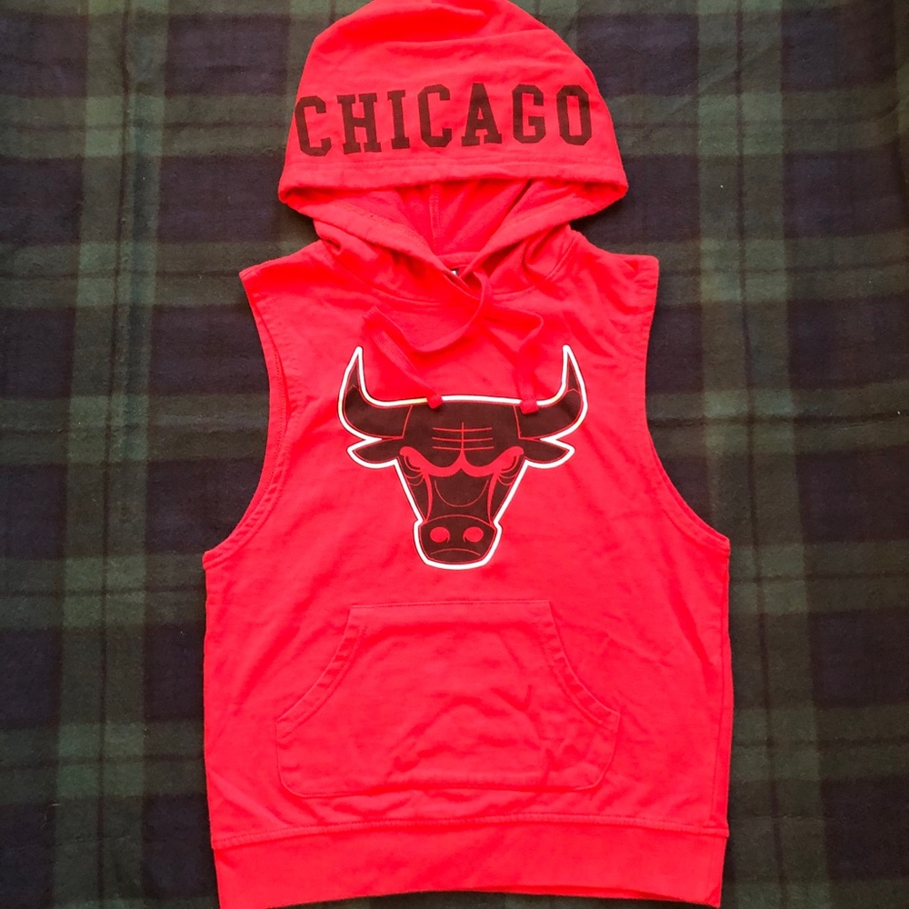 NBA Chicago Bulls Hooded Graphic Tank Sz M NWOT